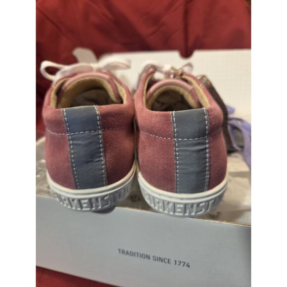 Birkenstock "ARRAN" Berry Suede Kids Sneakers - Size 34 - US Kids 3/3.5 - Picture 4 of 16